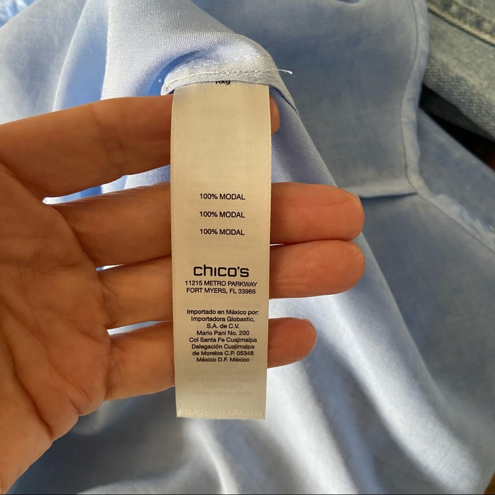 Chico's Pullover Button-Front Blouse - image 7